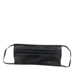 Маска защитная спанбонд  2-х слойная черная 1 шт