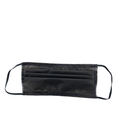 Маска захисна спанбонд 2-х шарова чорна 1 шт