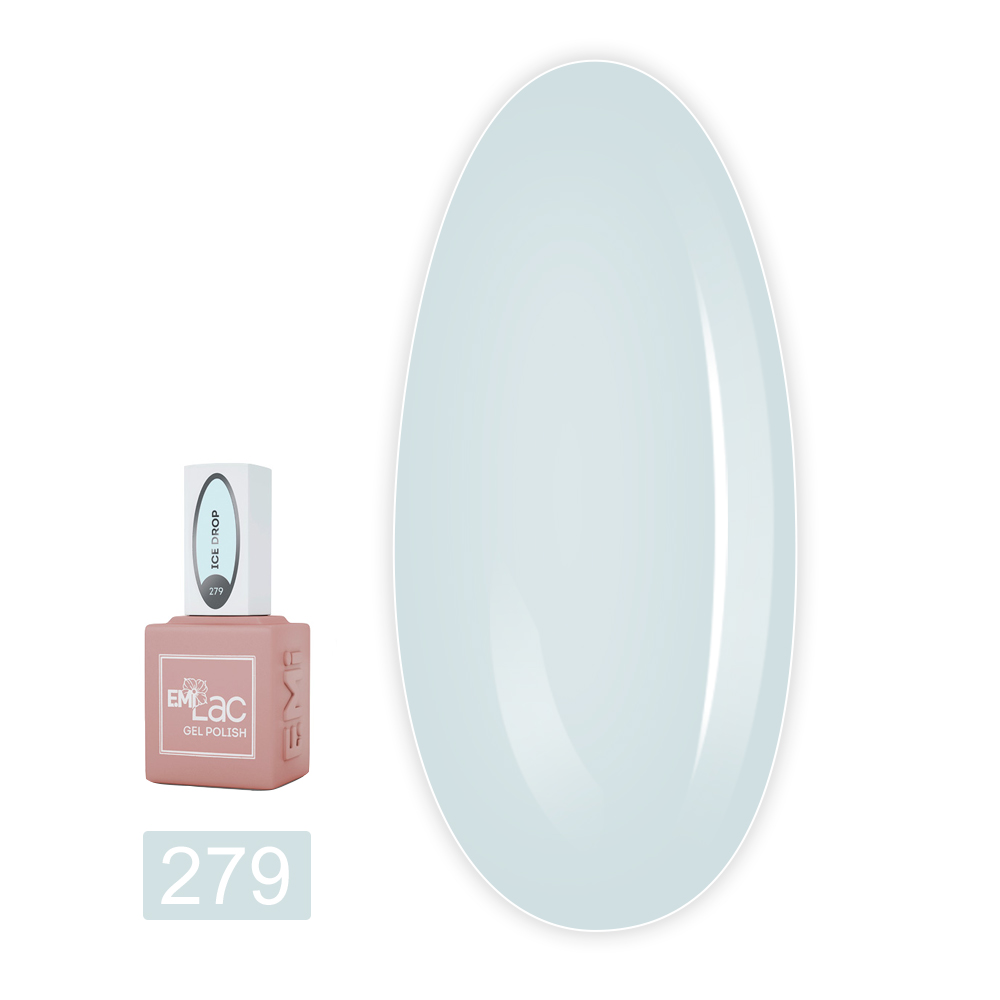 Гель-лак E.MI Lac 9 мл (279 Льодяна крапля)