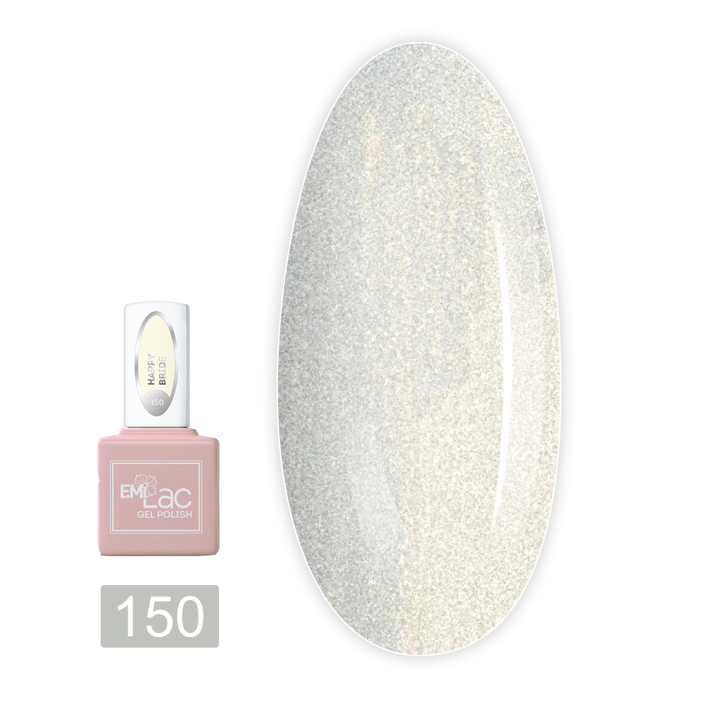 Гель лак E.MI Lac 9 мл (150 Счастливая невеста)
