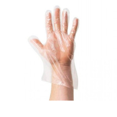 Перчатки прозрачные HDPE 25х29см 100 шт/упак