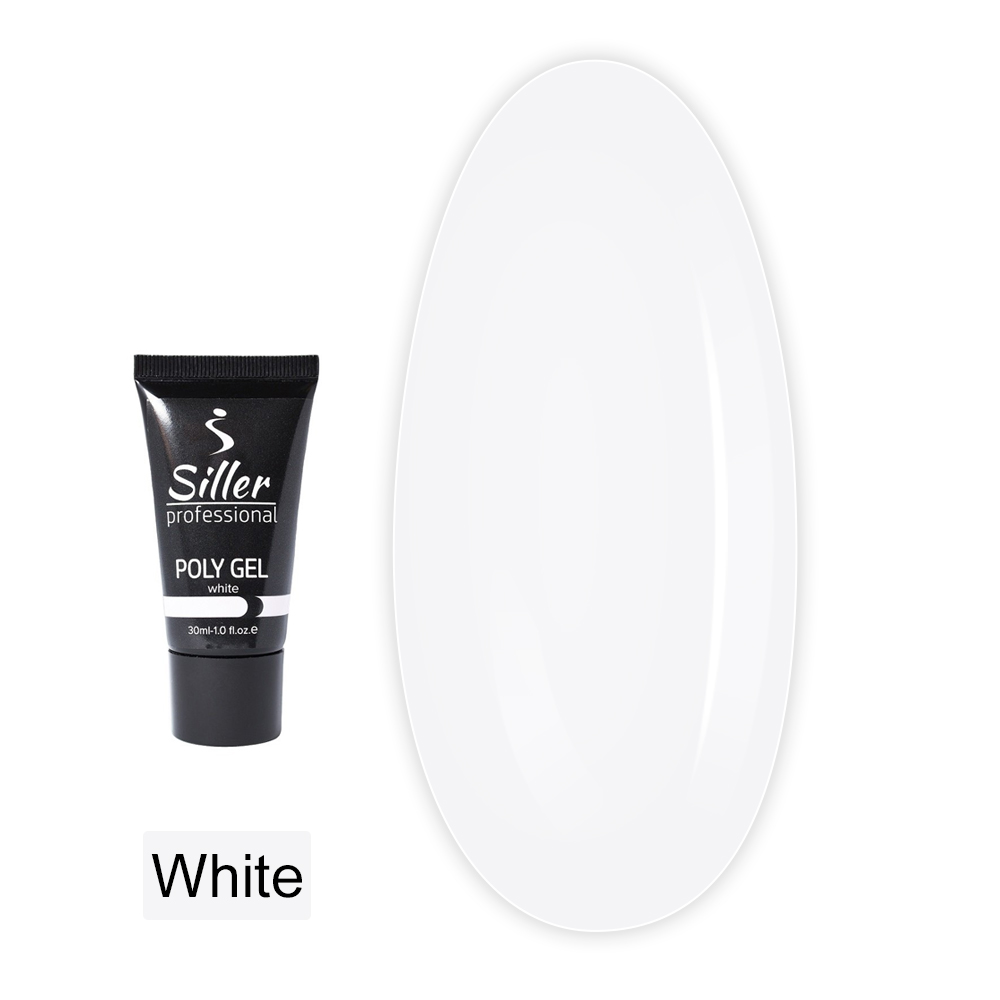 Полигель моделирующий Siller Poly Gel 30 мл (White)