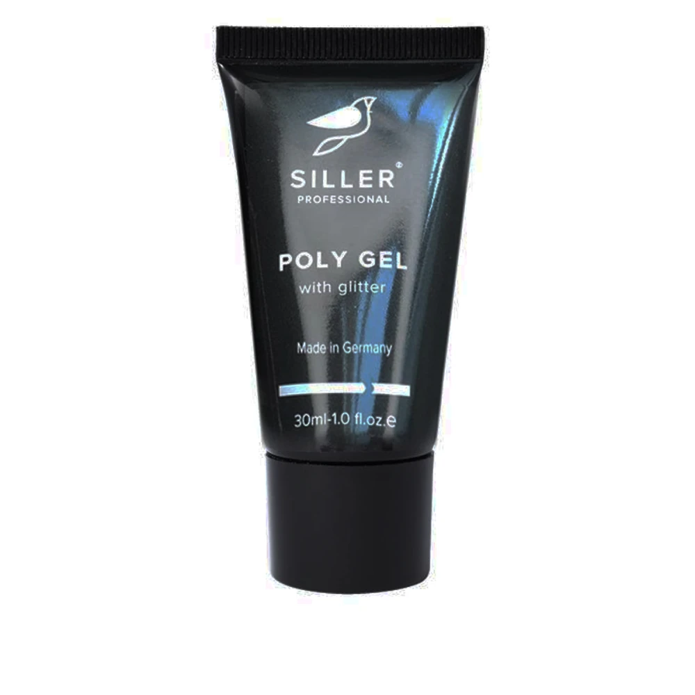 Полигель моделирующий с глиттером Siller Poly Gel with Glitter 30 мл