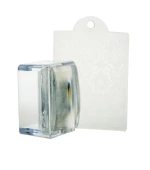 Набор для стемпинга прямоугольный (штамп+скребок)