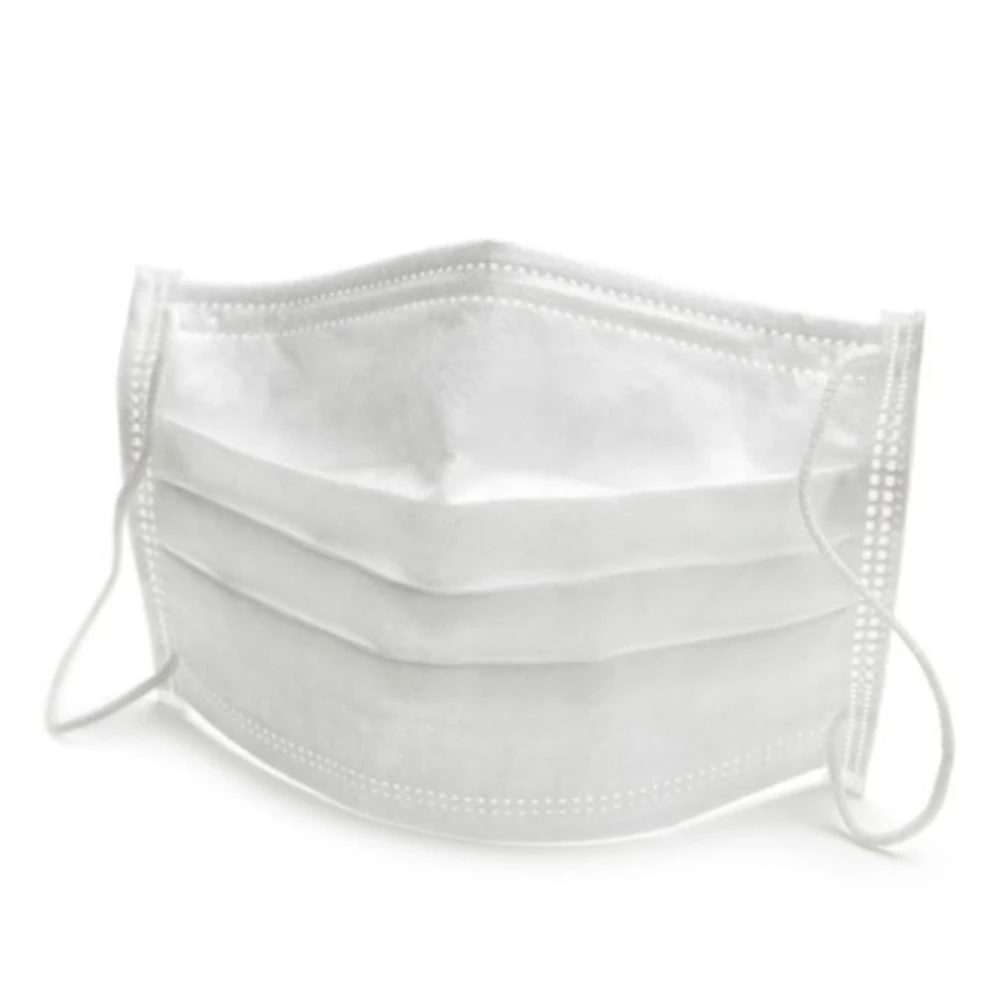 Маска защитная медицинская 3-х слойная 5 шт (Белая)