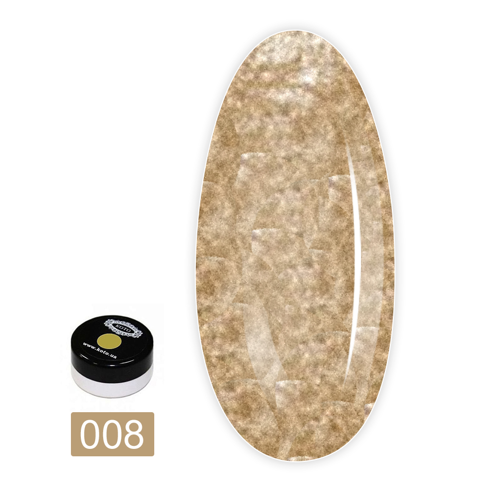 Гель-краска KOTO цветная 5 г (золото 08)