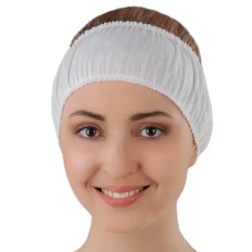 Пов'язка для волосся одноразова Doily стандарт Білий 10 шт