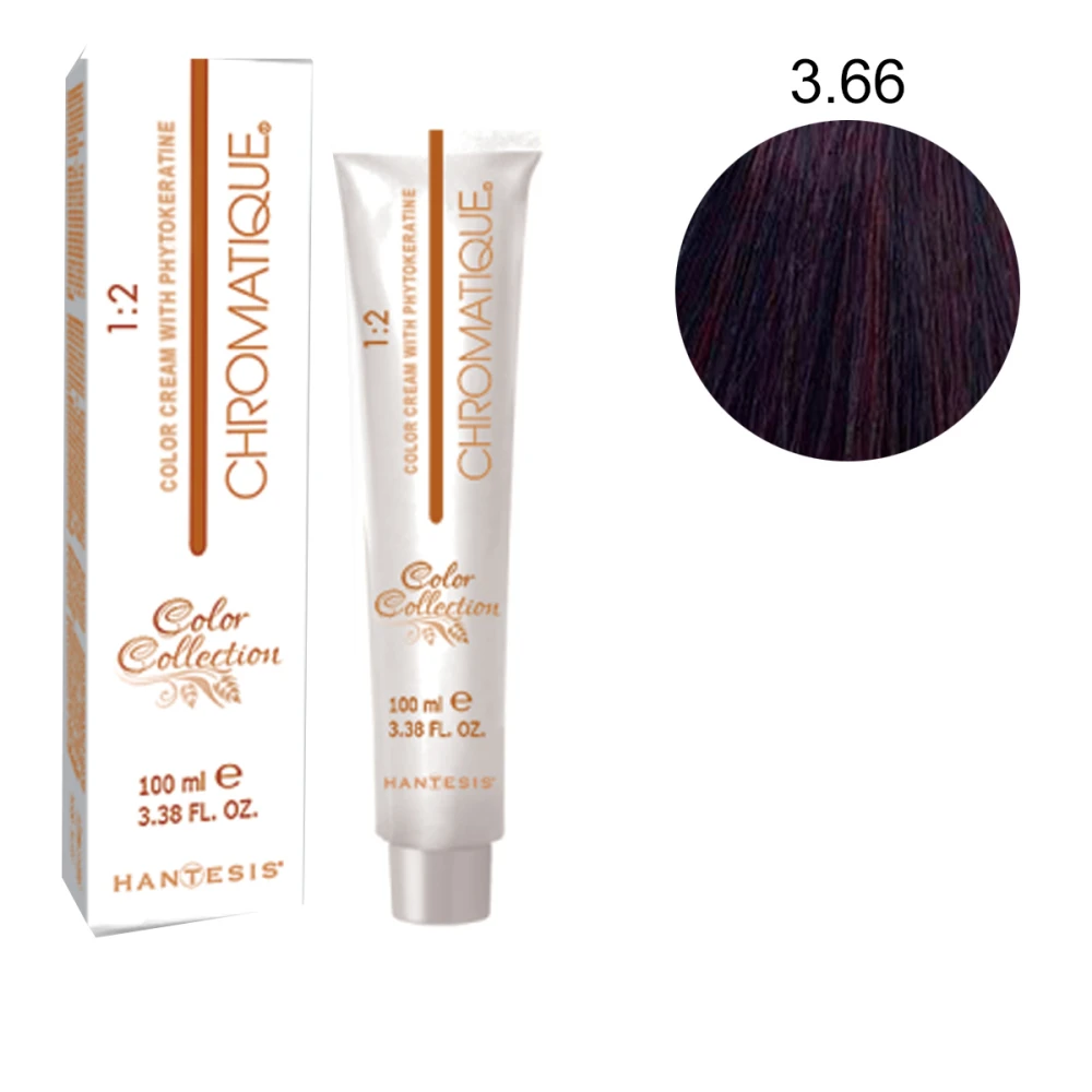 Фарба-крем Hantesis Chromatique із фітокератином 100 мл (3-66)