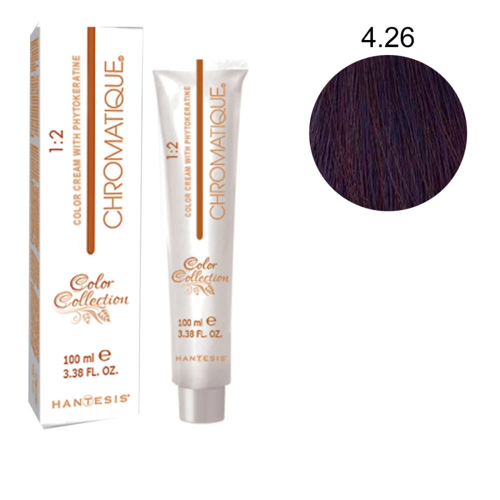 Краска-крем Hantesis Chromatique с фитокератином 100 мл (4-26)