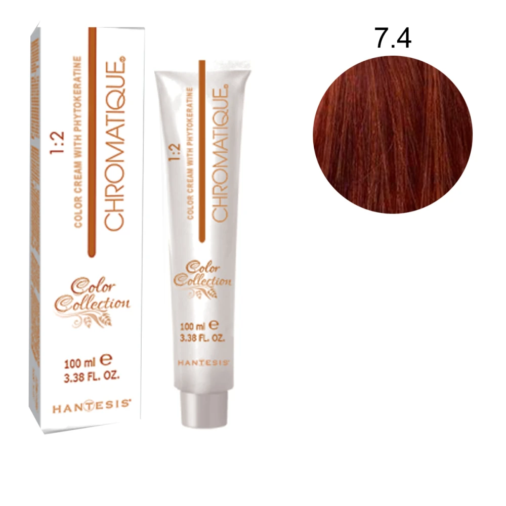 Краска-крем Hantesis Chromatique с фитокератином 100 мл (7-4)