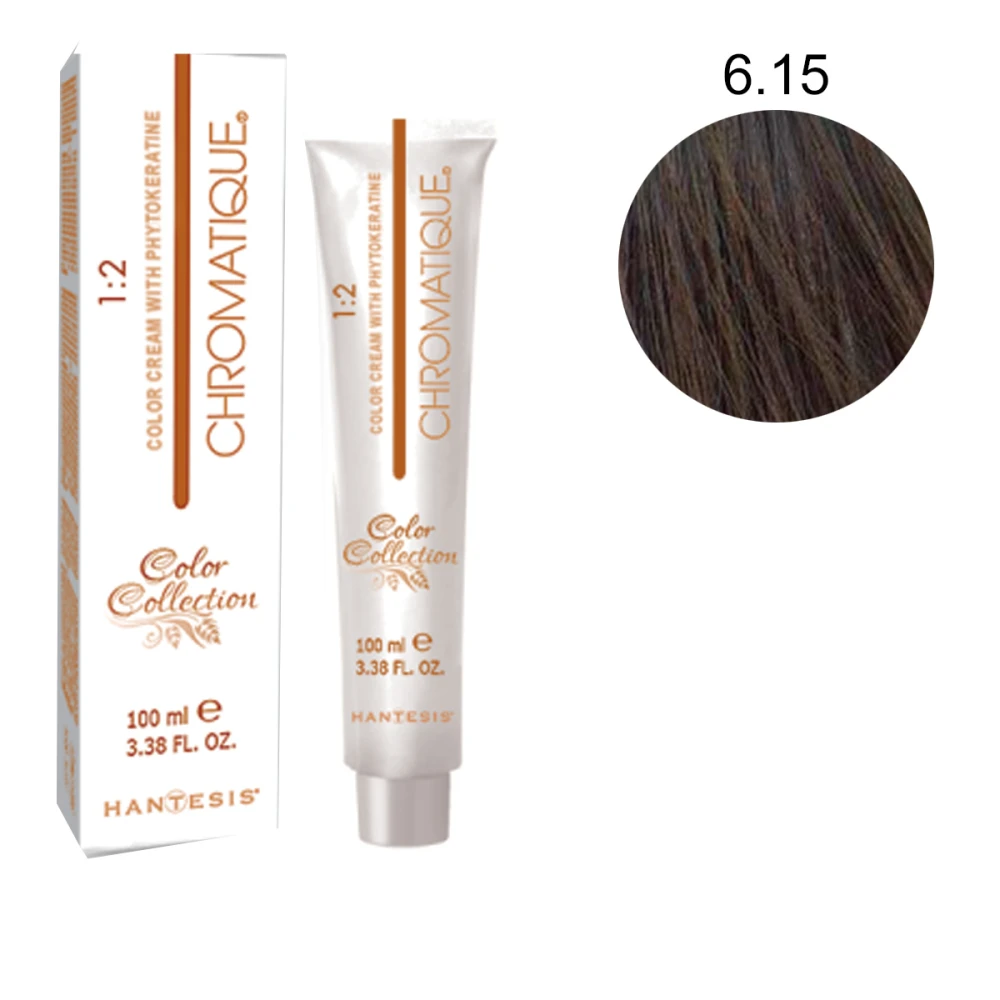 Фарба-крем Hantesis Chromatique із фітокератином 100 мл (6-15)