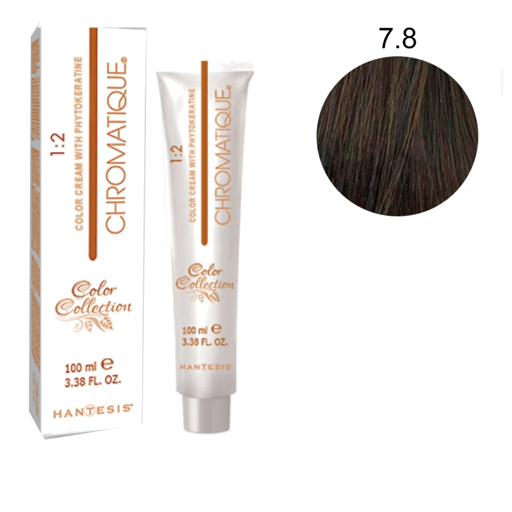 Краска-крем Hantesis Chromatique с фитокератином 100 мл (7-8)