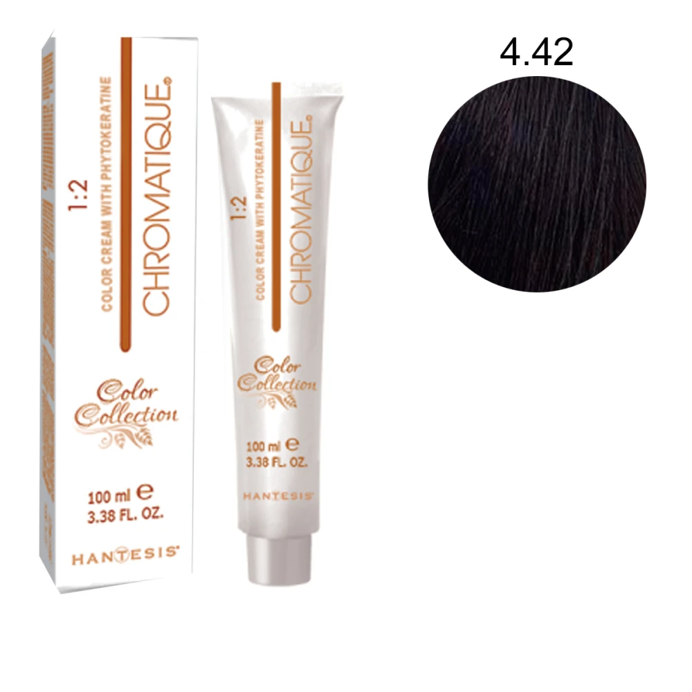 Фарба-крем Hantesis Chromatique із фітокератином 100 мл (4-42)
