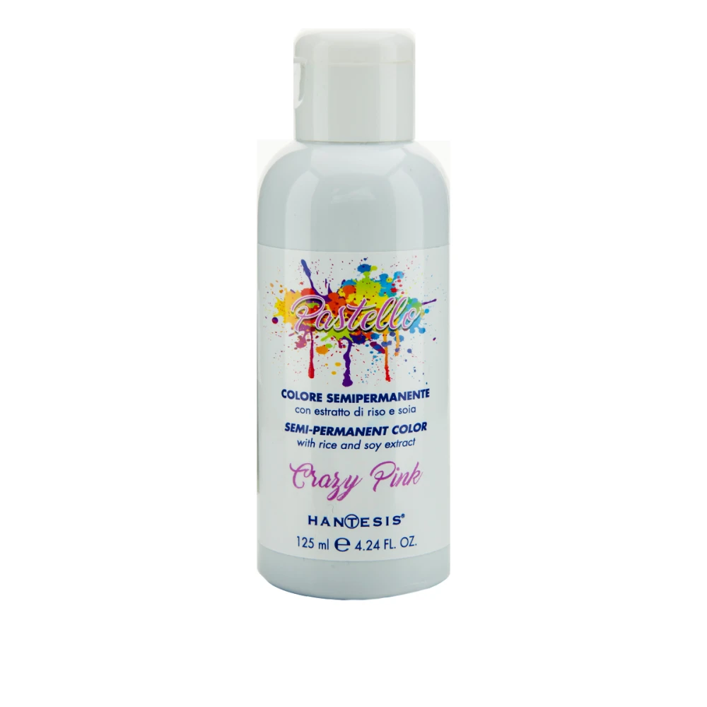 Краска-гель полуперманентная 125 мл Hantesis (Crazy Pink)