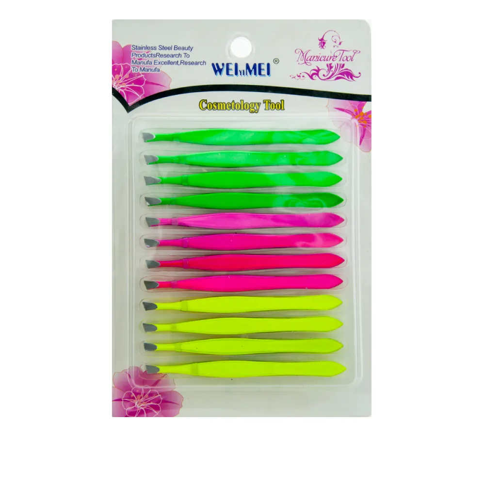 Набор пинцетов неоновых 12 шт