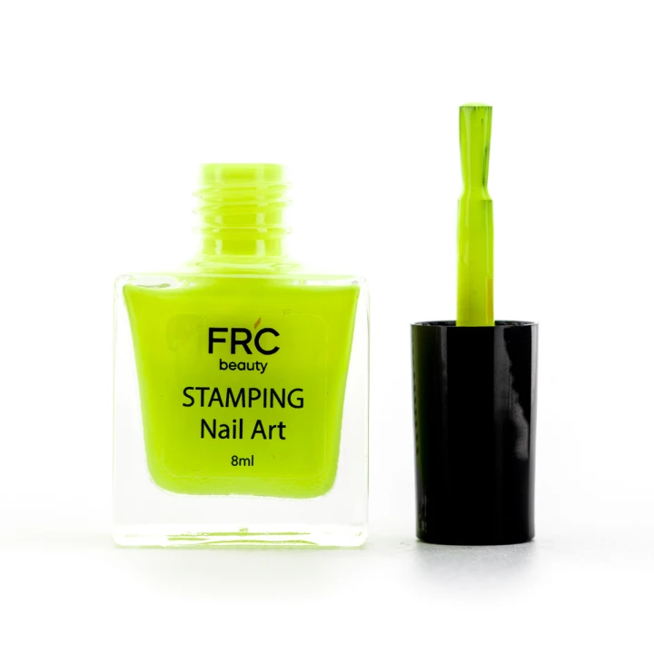 Лак-краска для стемпинга НЕОН FRC 8 мл (004 Лимонная)