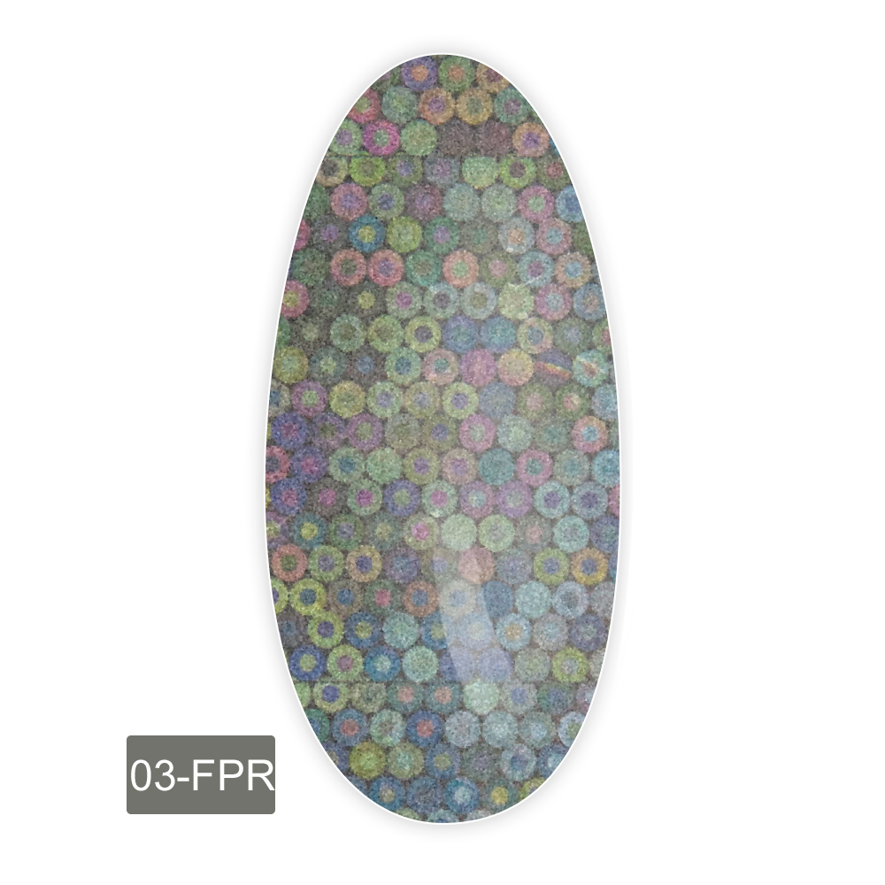 Фольга для лиття FRC 1 м (03-FPR Прозорий голографік круги)