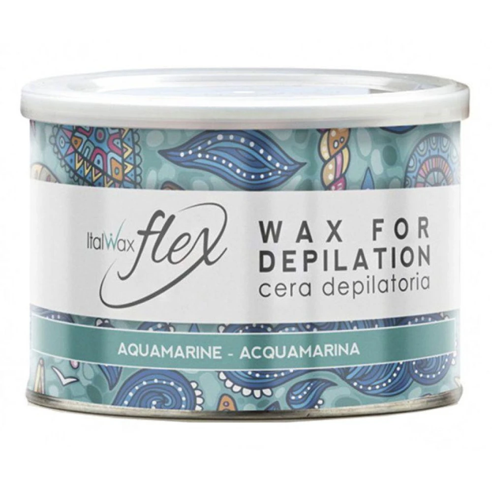 Воск в металлической банка FLEX ItalWax аквамарин 400 мл