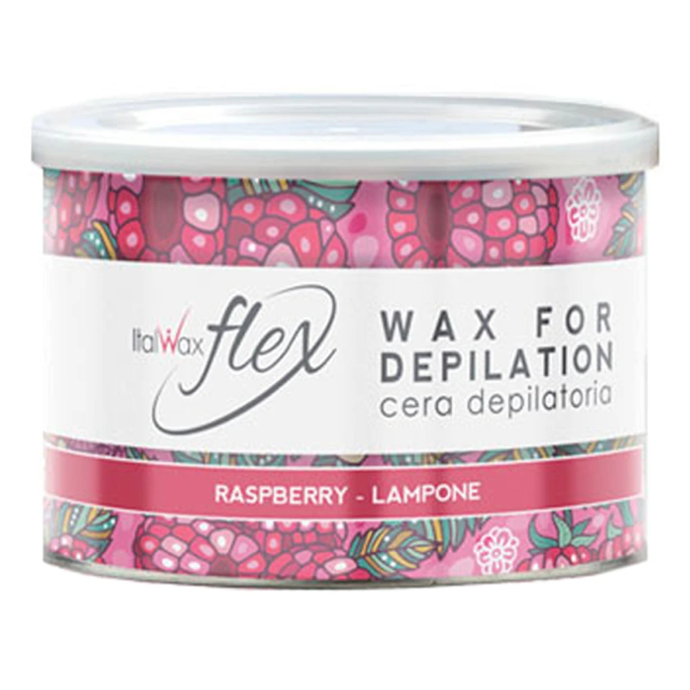Воск в металлической банке ItalWax FLEX малина 400 мл