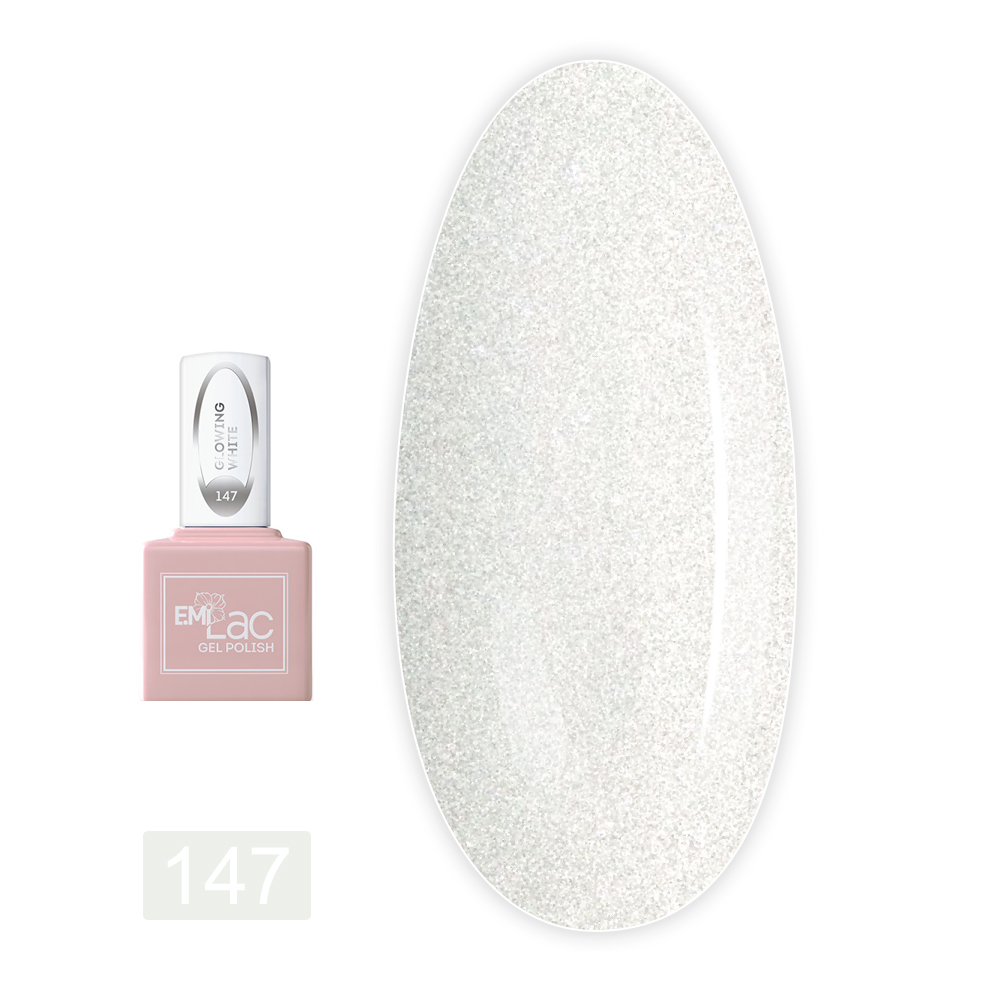 Гель лак E MiLac 6 мл (147 Сияющий белый)