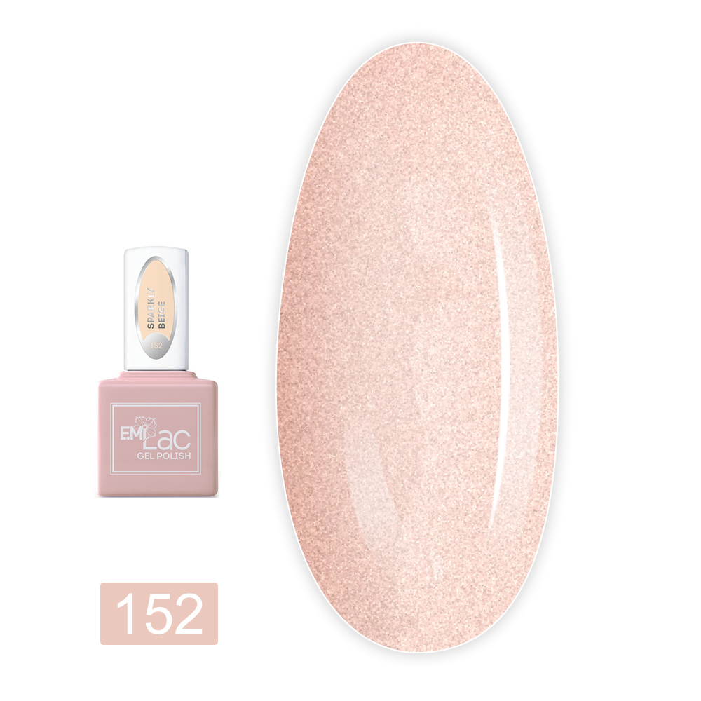 Гель лак E MiLac 6 мл (152 Блистящий беж)
