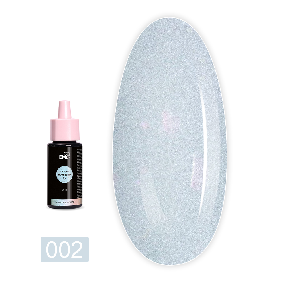Гель лак E.MI Twinny 30 мл (002-Синяя птица)