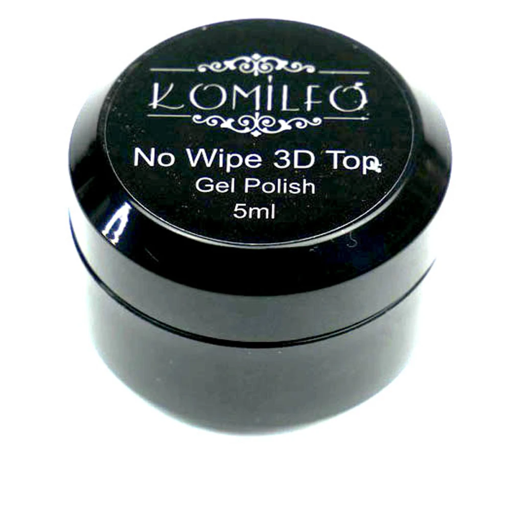 Топ KOMILFO 3D No Wipe для объемных дизайнов 5 мл