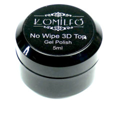 Топ KOMILFO 3D No Wipe для об'ємних дизайнів 5 мл