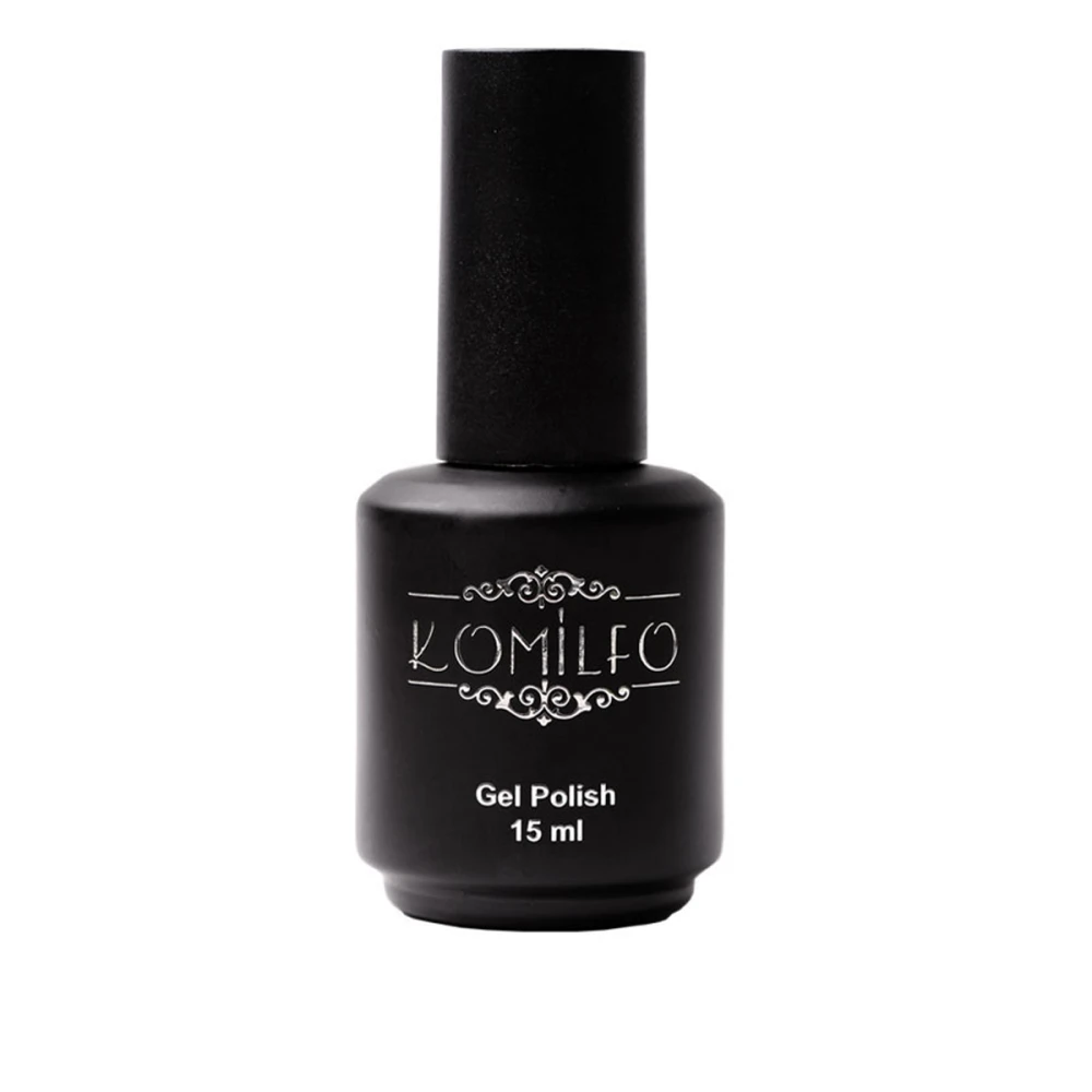 Топ KOMILFO Glitter для гель-лаку без липкого шару 15 мл
