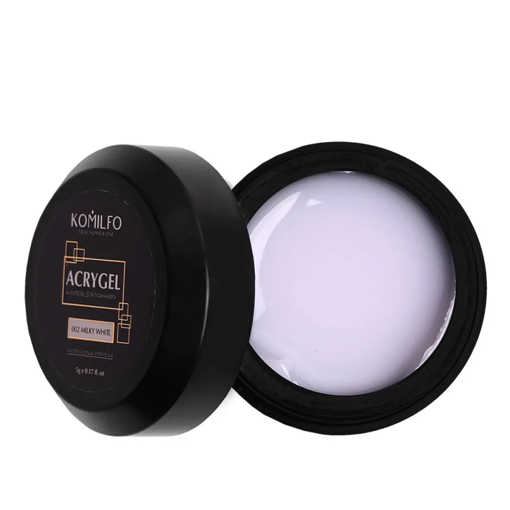Акригель KOMILFO AcryGel 5 г (002 Milky White)