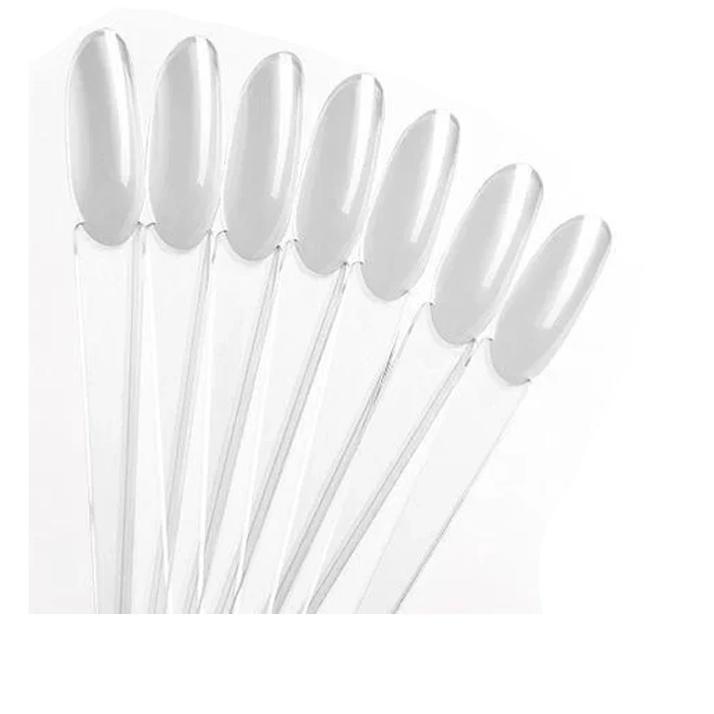 Палитра для лаков веерная миндаль 50 шт (Прозрачный)