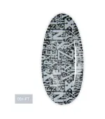 Фольга для лиття FRC 1 м (001-FT Написи білі великі написи)