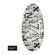 Фольга для лиття FRC 1 м (003-FT Написи чорні великі написи)