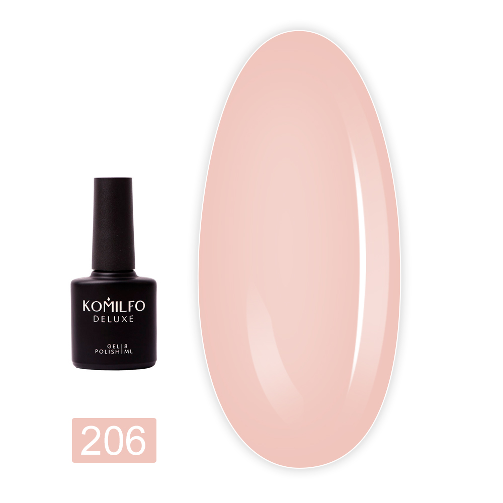 Гель лак KOMILFO Deluxe Series 8 мл (206)