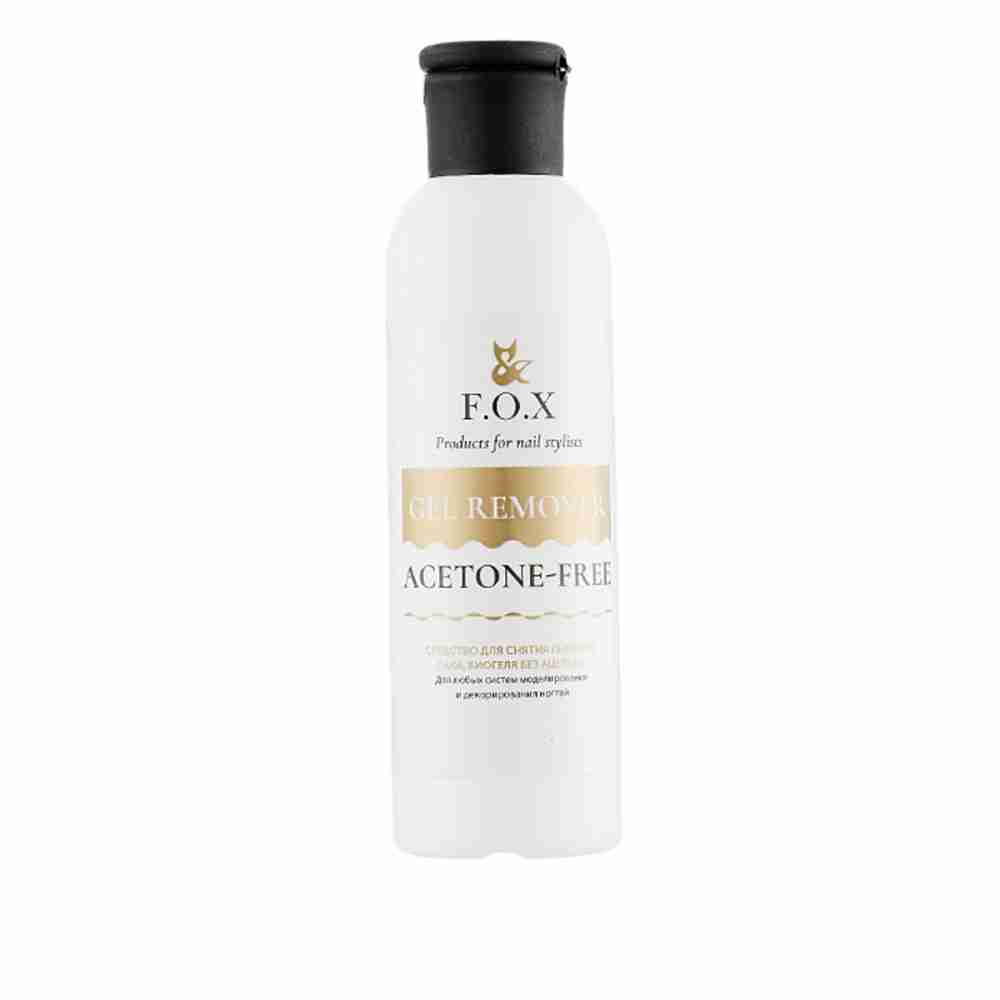 Жидкость для снятия гель-лака F.O.X Gel Remover Acetone-Free бацет 250 мл