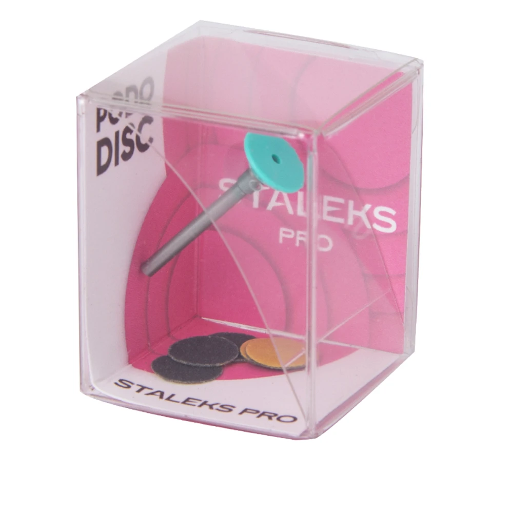 Диск педикюрний пластик 10 мм XS + 5 змінних файлів 180 grit