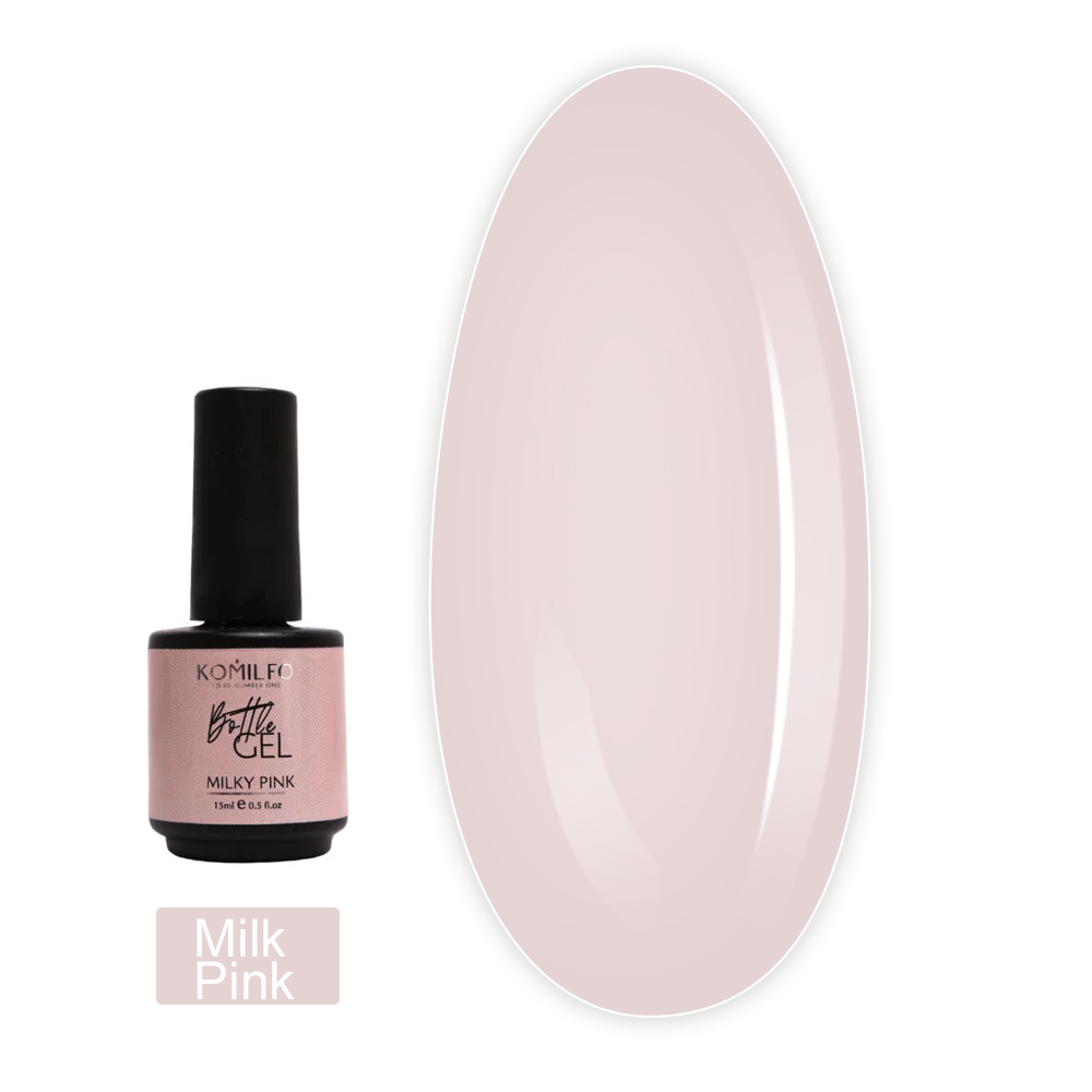 Гель KOMILFO Bottle Gel 15 мл (Milk Pink)