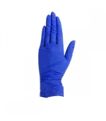 Перчатки нитрил неопудренные текстурированные на пальцах Cobalt blue S 100 шт