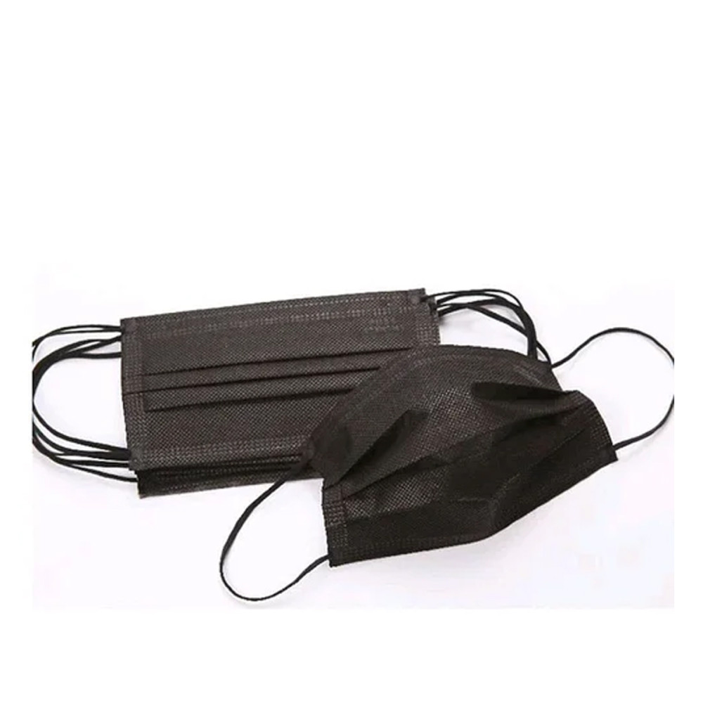 медична 3-х шарова 100 шт (Чорний)