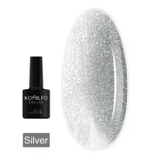 Гель-лак KOMILFO 9D Cats eye 8 мл (Silver)