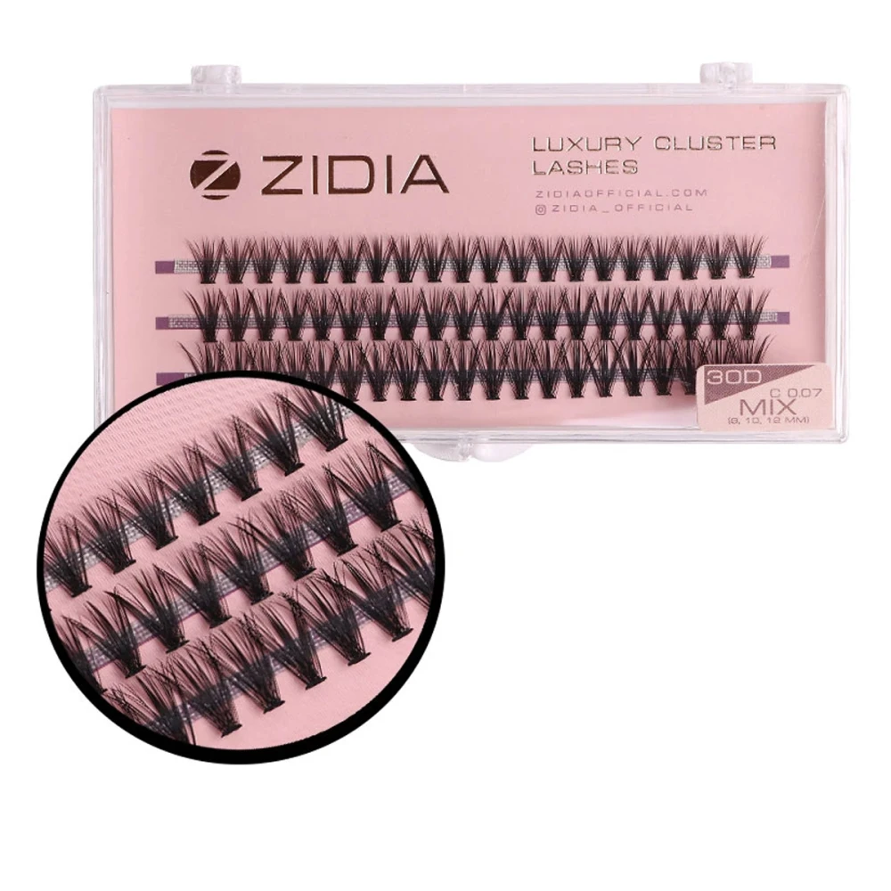 Вії ZIDIA Cluster 3 стрічки 30D