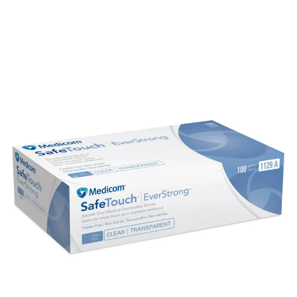 Рукавички вінілові Медіком SafeTouch EverStrong Прозорі 100 шт (L)