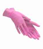 Перчатки нитрил без пудры нестерильные Care Pink 100 шт  (M)