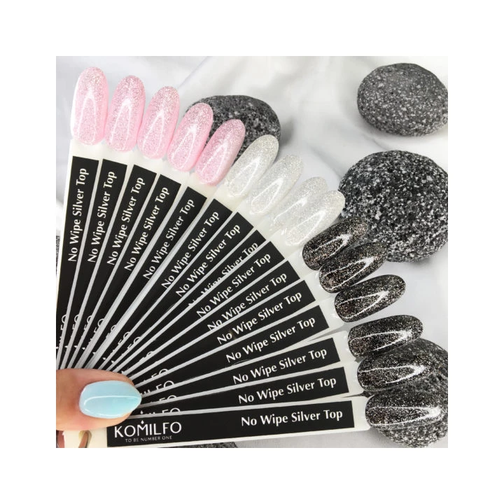 Топ KOMILFO No Wipe Silver Top 8 мл