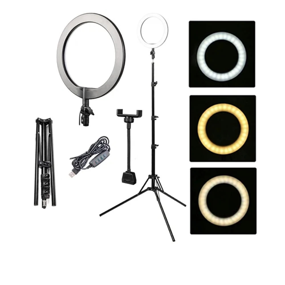 Лампа кольцевая Bucos BCS-R180 диамтр 26 см 28 Вт