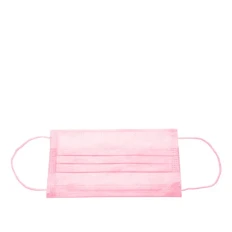 Маска защитная медицинская 3-х слойная 1 шт (Розовый)