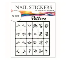 Трафарети-наклейки JVR Colours для nail art (130 візерунки)