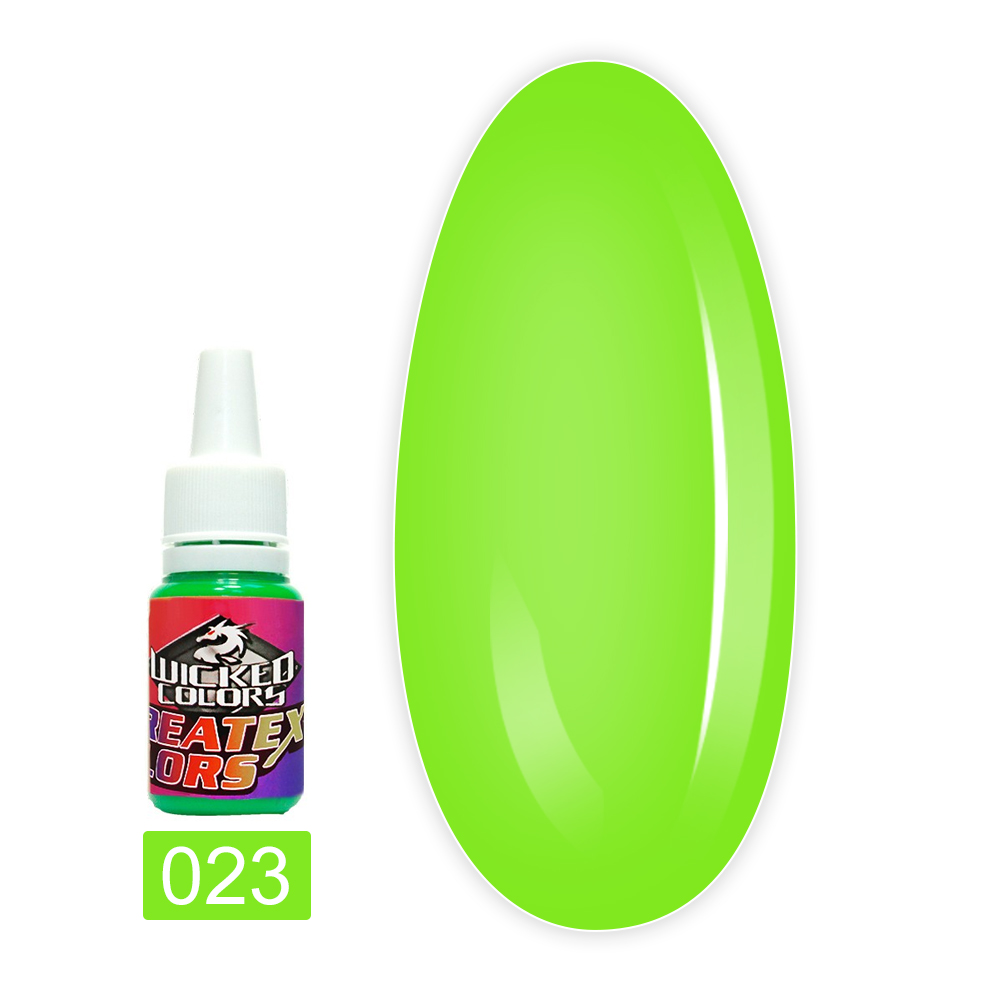 Краска для аэрографии JVR Colours WICKED FLUORESCENT 10 мл (023 green)