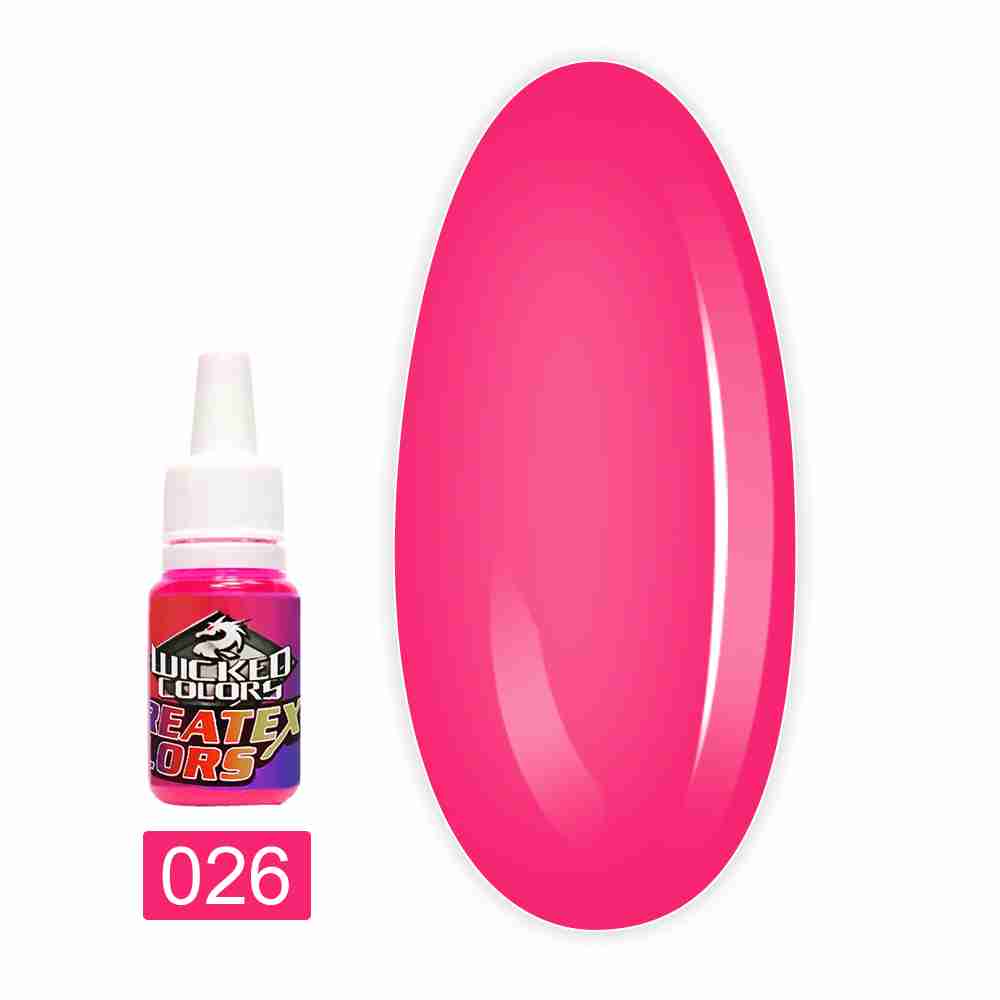 Фарба для аерографії JVR Colours WICKED FLUORESCENT 10 мл (026 pink)