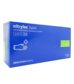 Перчатки нитрил без пудры Nitrylex BASIC Dark Blue 200 шт (S)